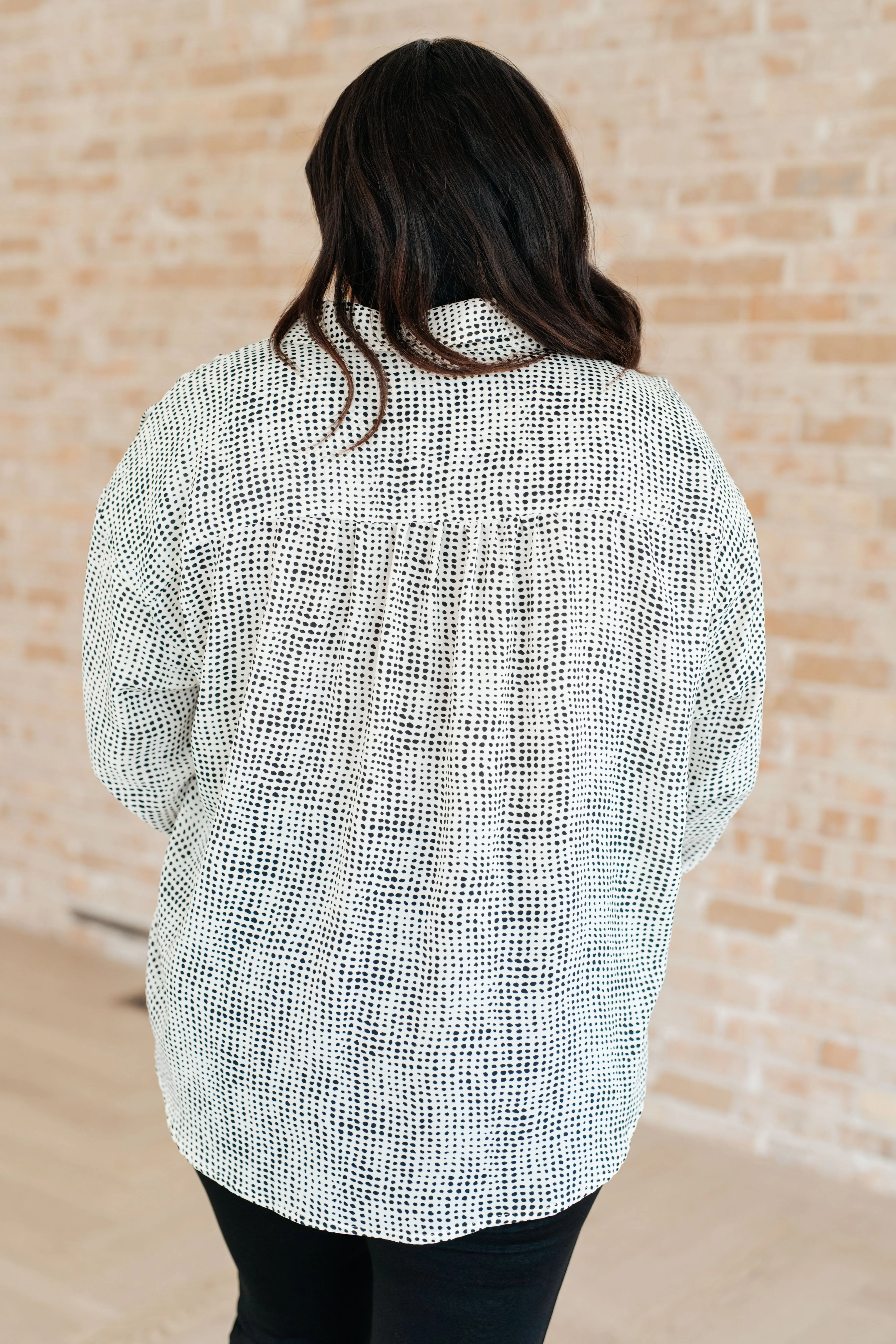 Hazel Blues® |  Terms of Endearment Dolman Sleeve Button Up