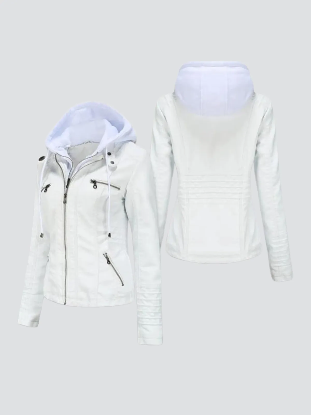 Hooded classic jacket for women