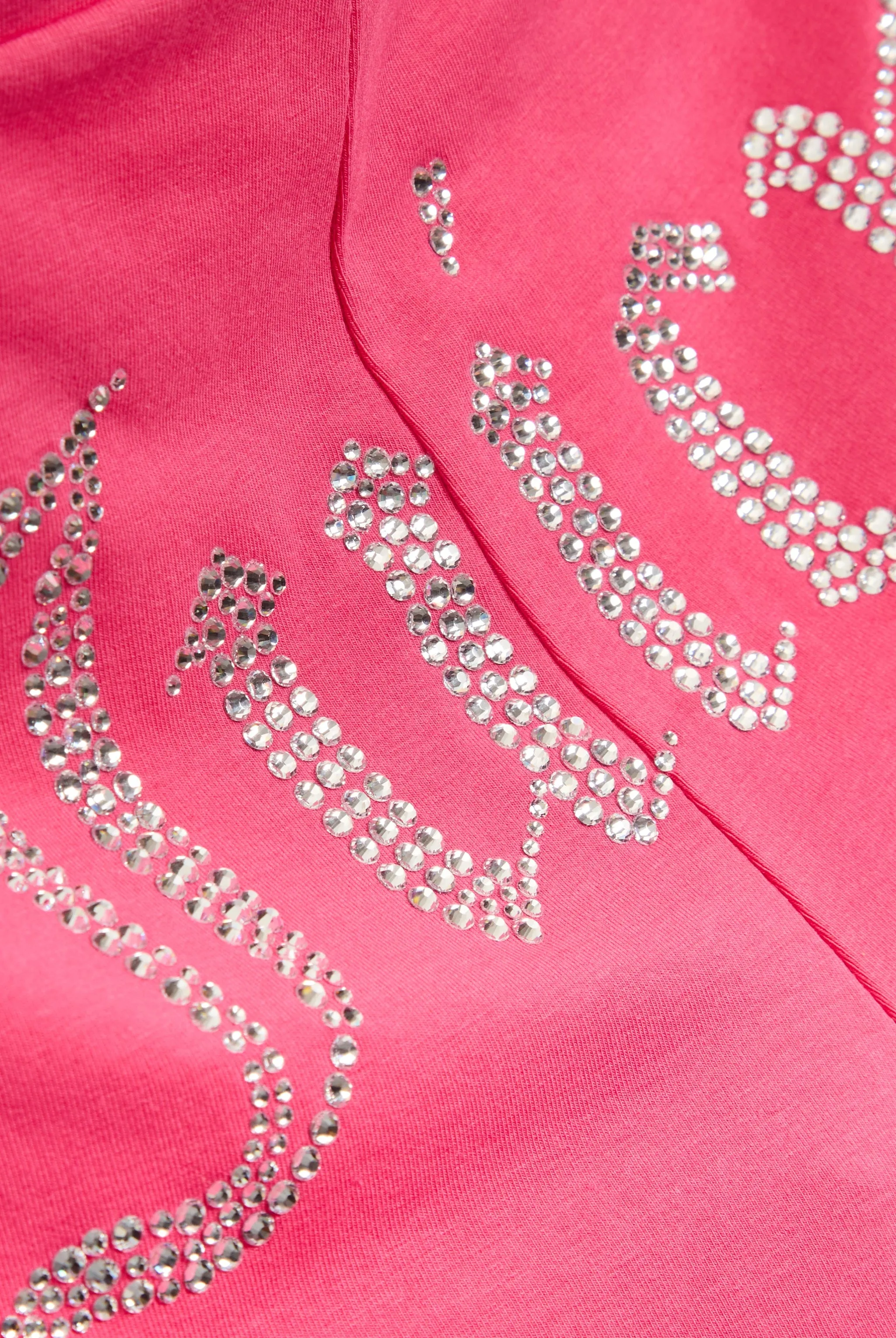 HOT PINK LUXURY JERSEY DIAMANTÉ BOOTY SHORT