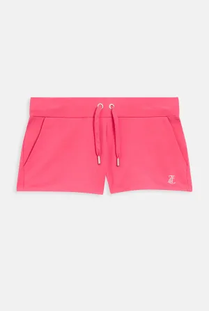 HOT PINK LUXURY JERSEY DIAMANTÉ BOOTY SHORT
