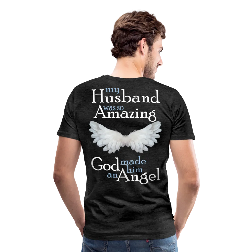 Husband Amazing Angel Men's Premium T-Shirt (CK3578)