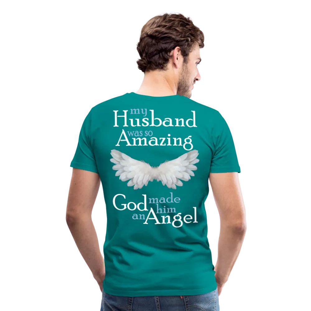 Husband Amazing Angel Men's Premium T-Shirt (CK3578)
