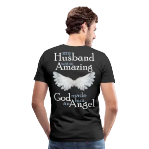 Husband Amazing Angel Men's Premium T-Shirt (CK3578)