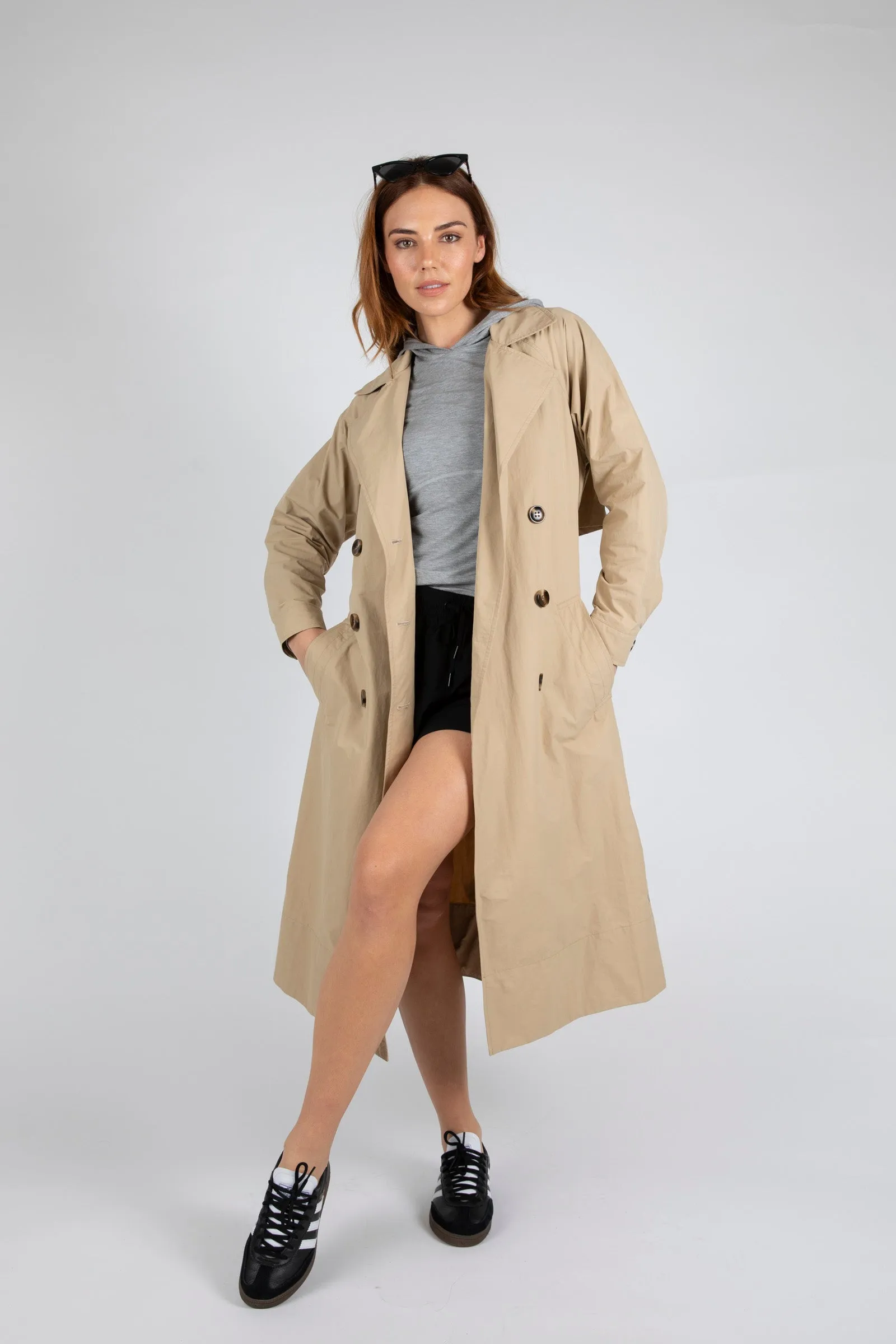 Hybrid Trench Coat - Camel