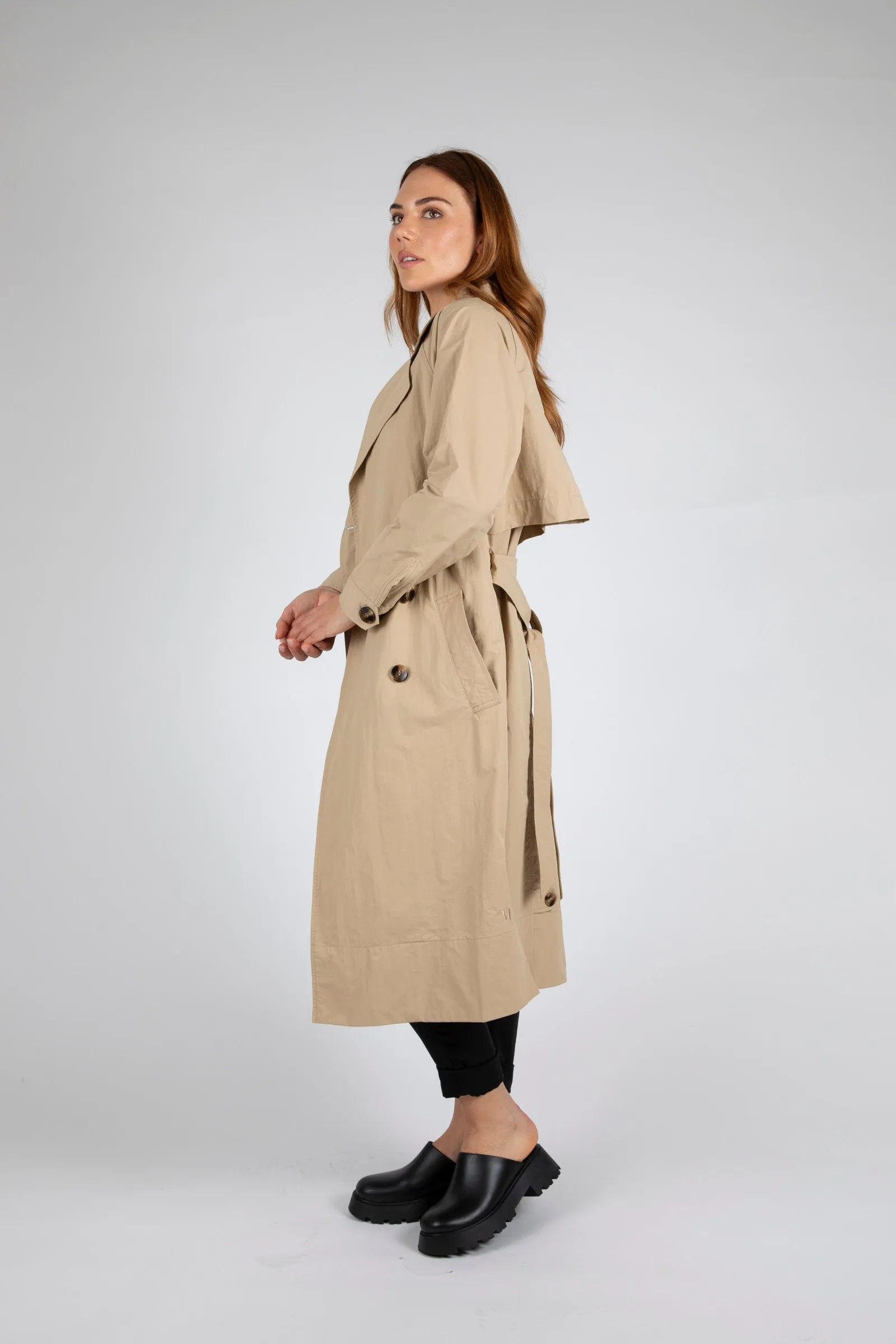 Hybrid Trench Coat - Camel