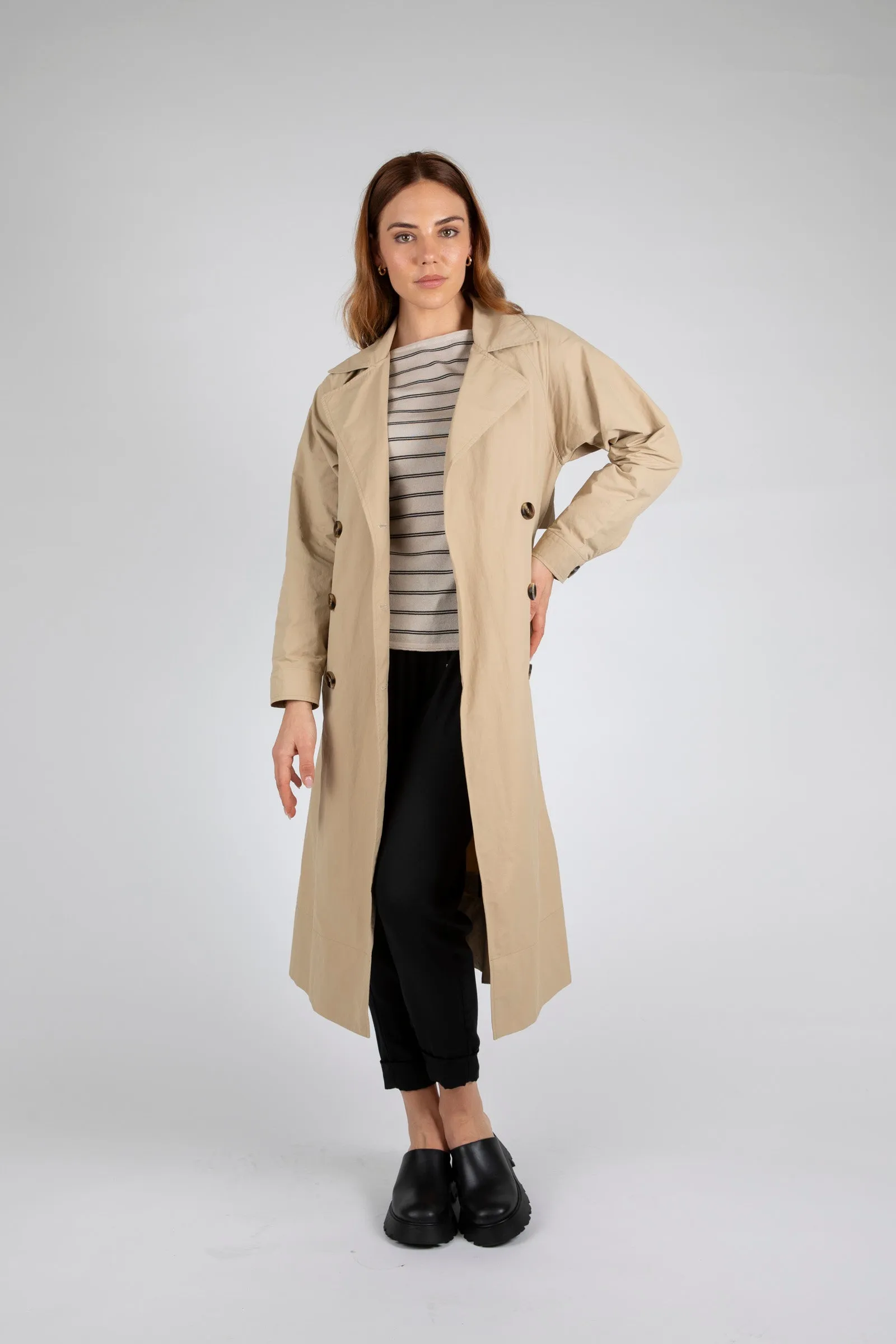Hybrid Trench Coat - Camel