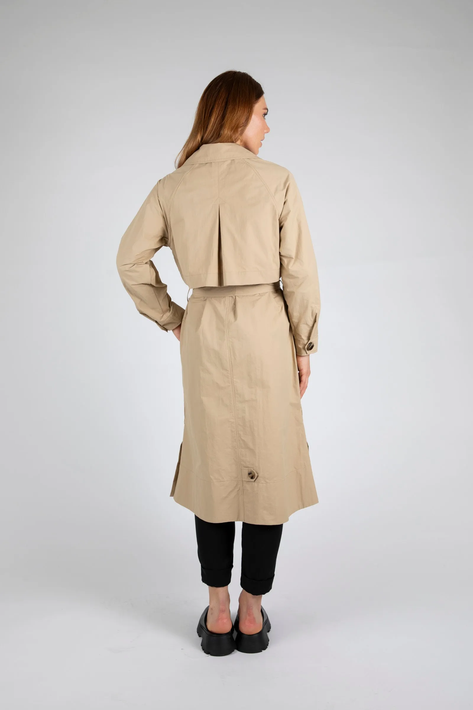 Hybrid Trench Coat - Camel