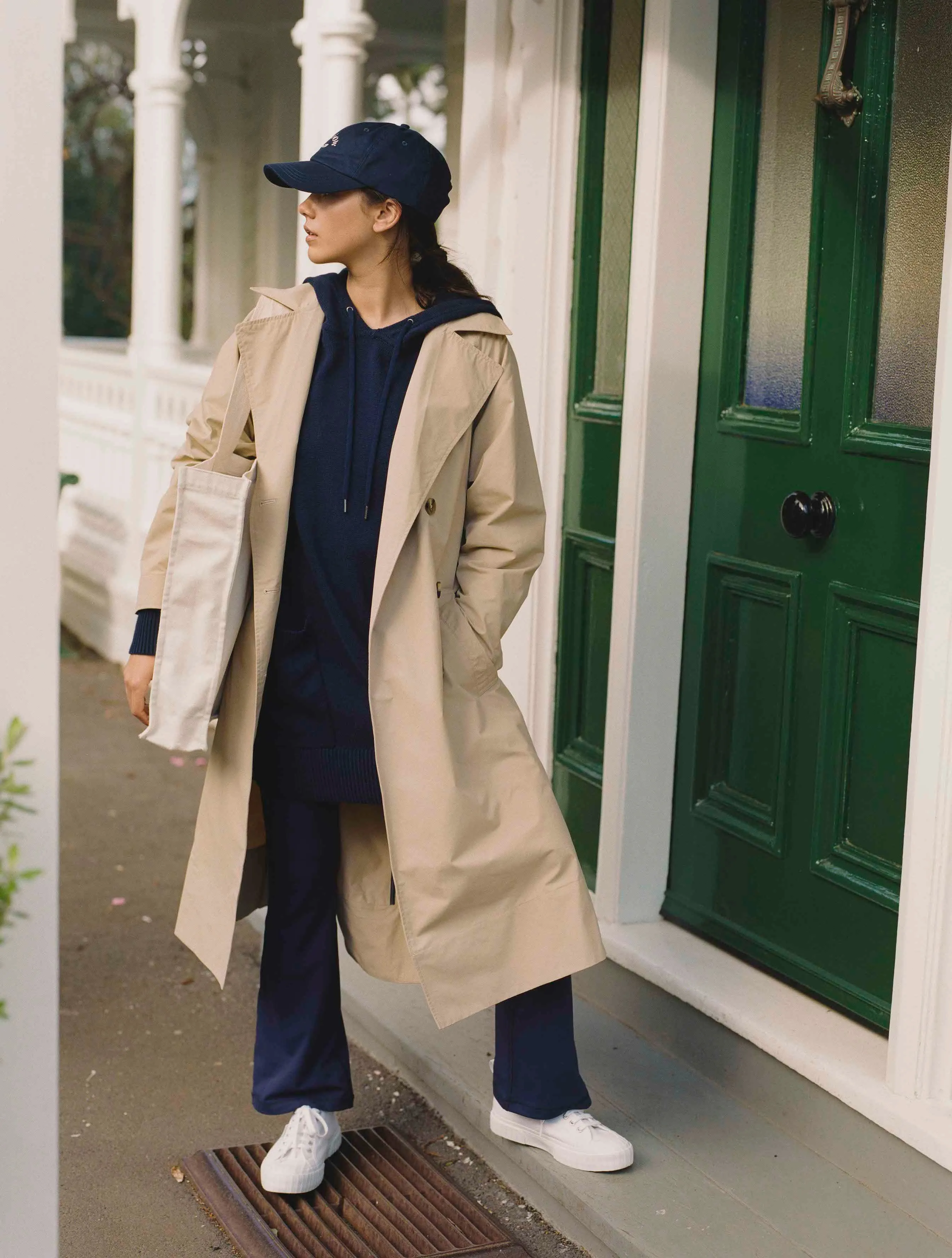 Hybrid Trench Coat - Camel