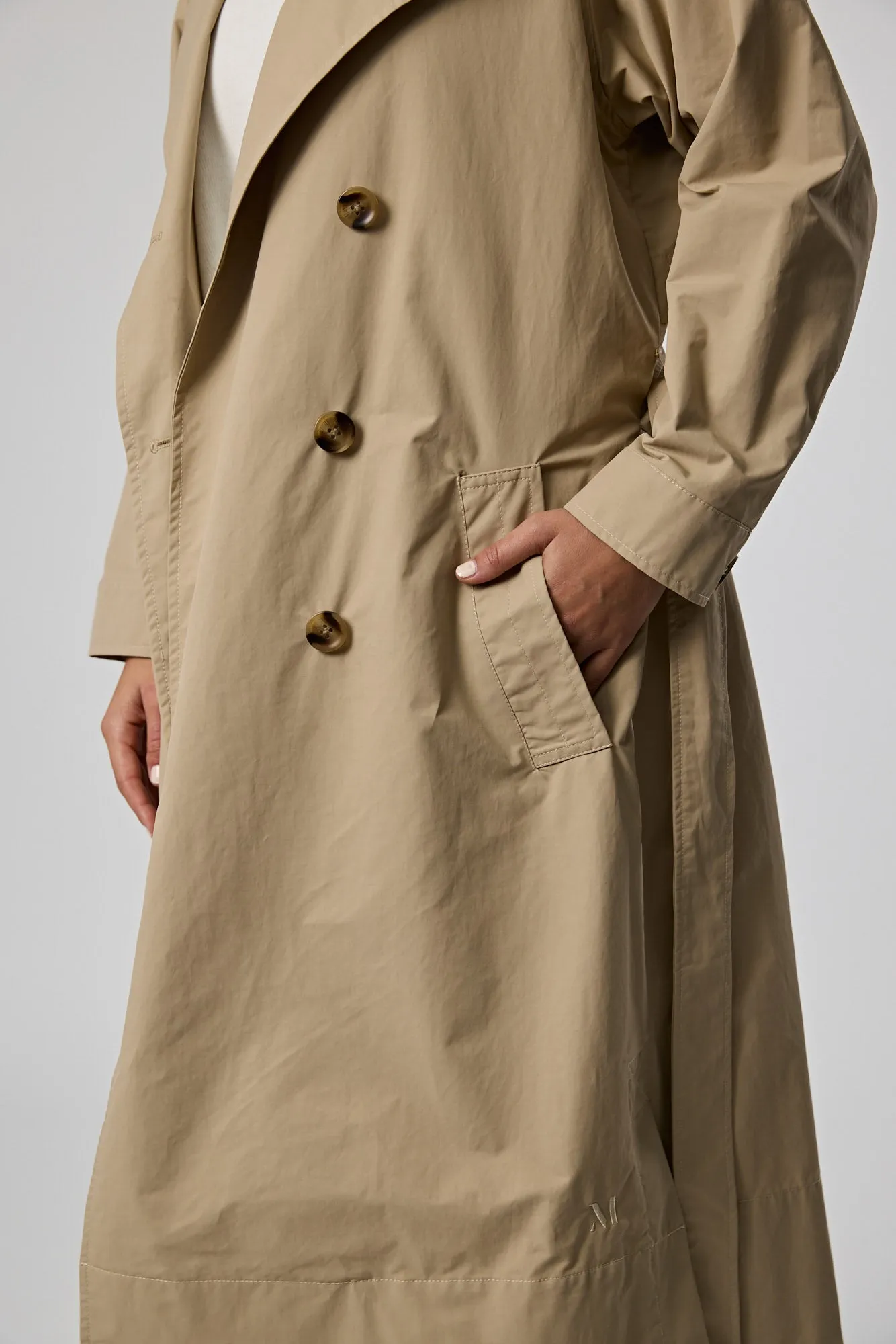 Hybrid Trench Coat - Camel