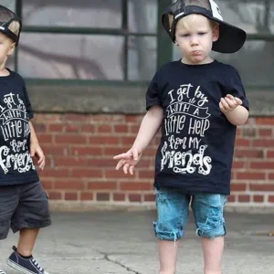 I Get By with a Little Help from My Friends Toddler Tee