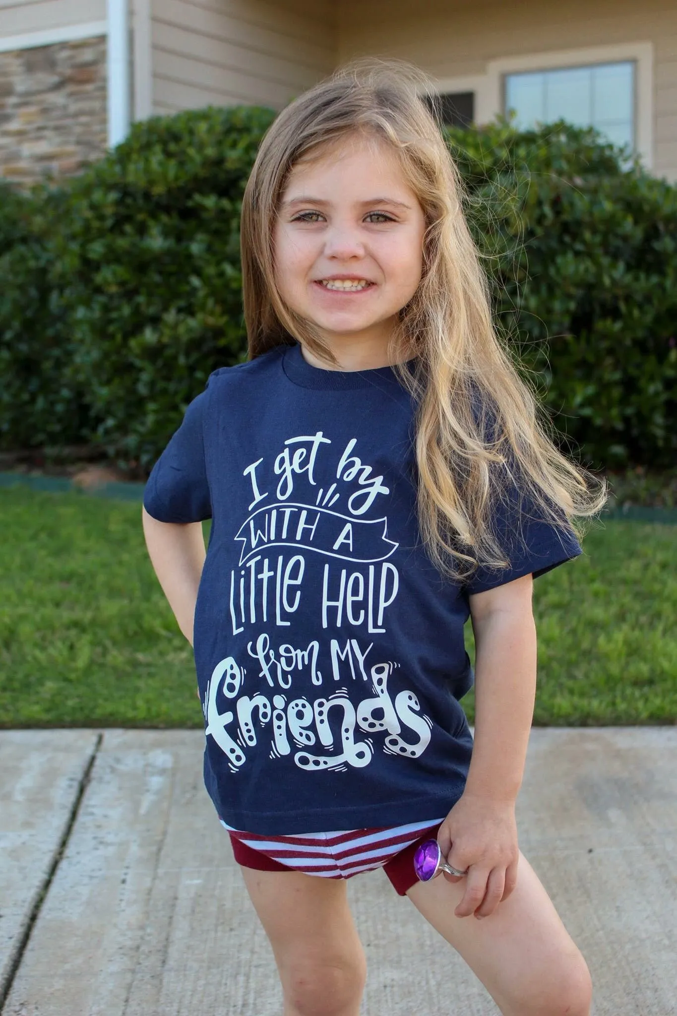 I Get By with a Little Help from My Friends Toddler Tee