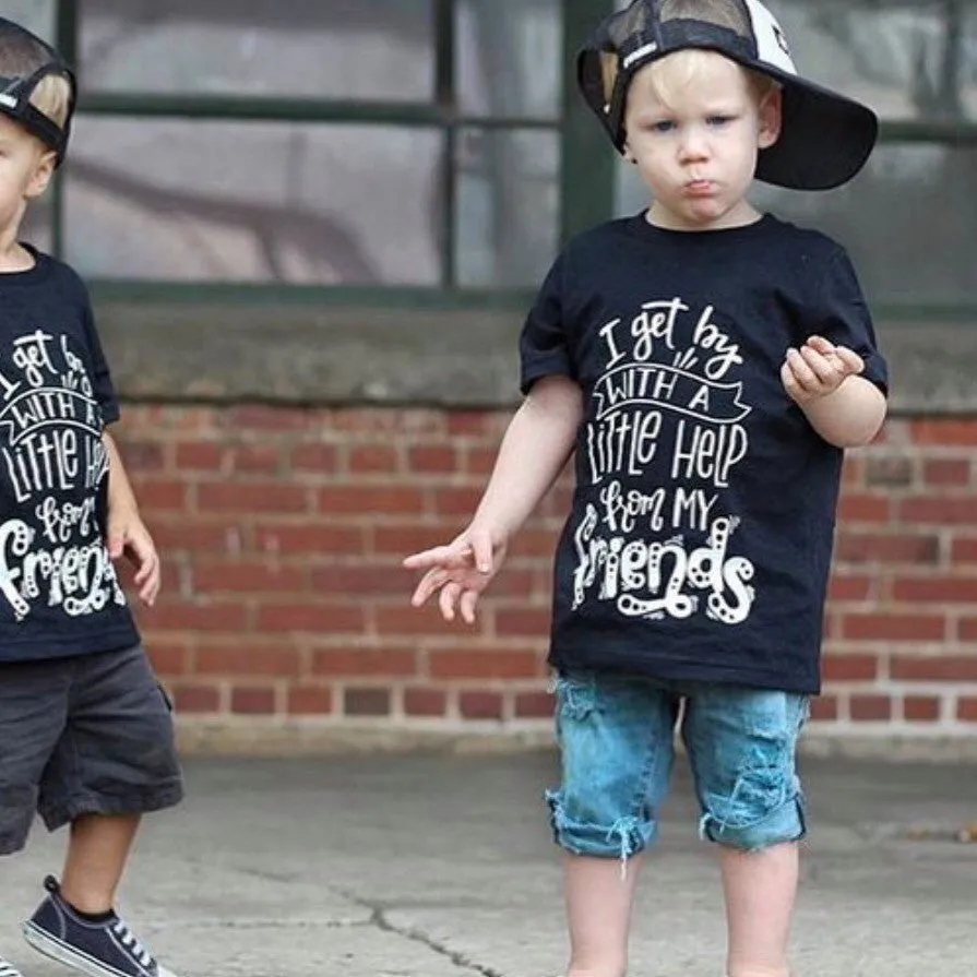 I Get By with a Little Help from My Friends Toddler Tee