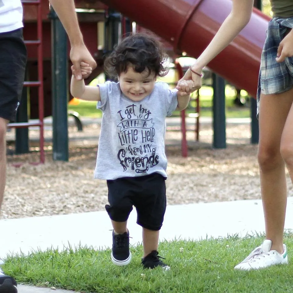 I Get By with a Little Help from My Friends Toddler Tee