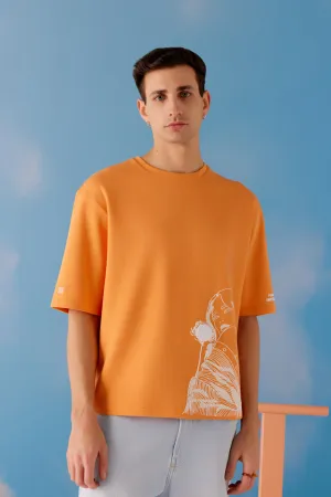 Imperfect Oversized Unisex Tee - Tang Orange