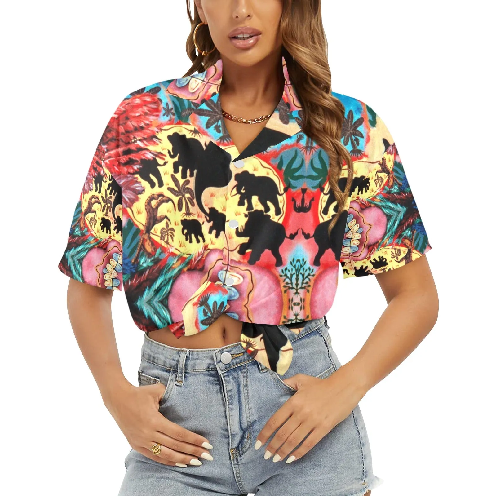 Improv Cockfight Women's Hawaiian Shirt