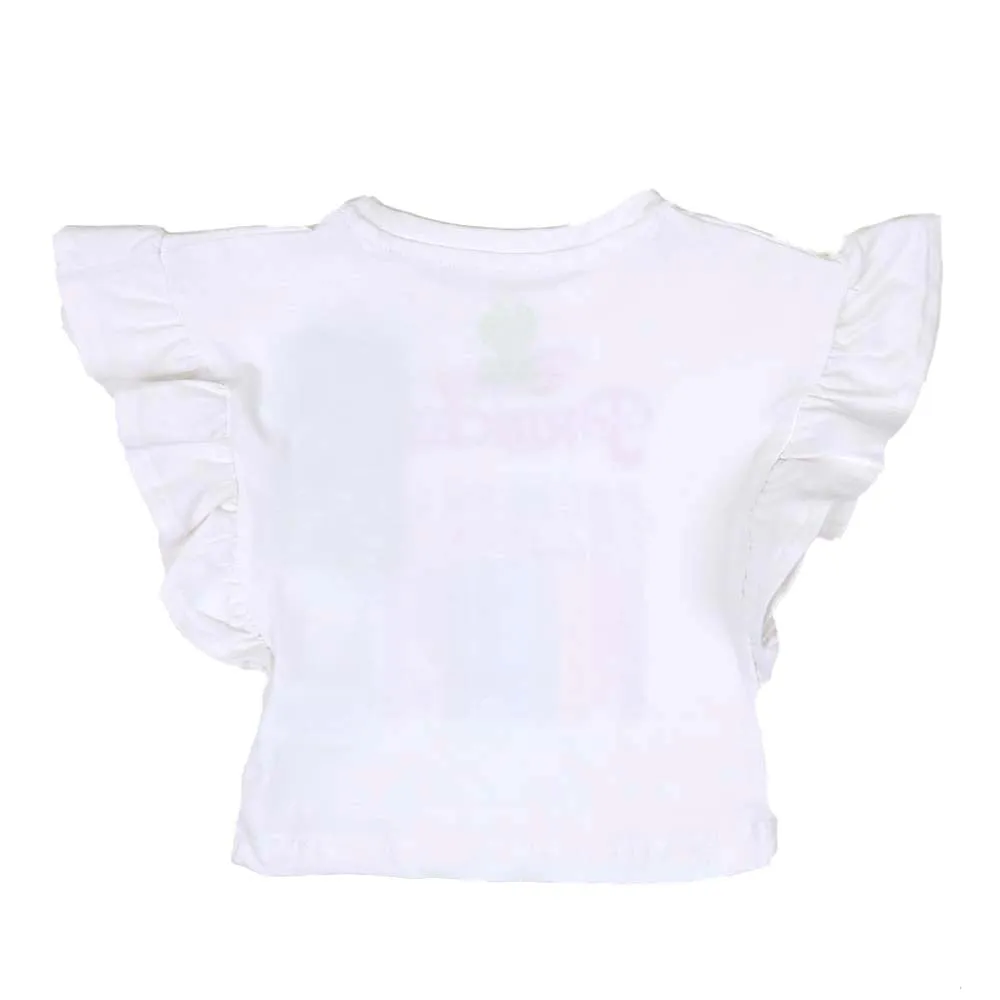 Infant Girls T-Shirts Princess - White | Bachaa Party Baby Clothes Girls Tops & T-Shirts