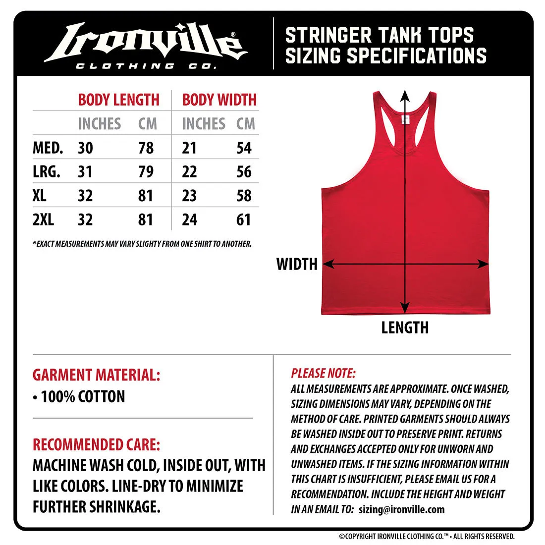 Ironville OLD GLORY Stringer Tank Top