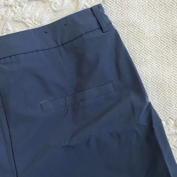 J. Lindeberg Gwen Golf Shorts Navy   White Athletic Shorts