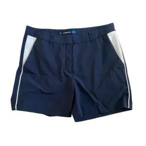 J. Lindeberg Gwen Golf Shorts Navy   White Athletic Shorts