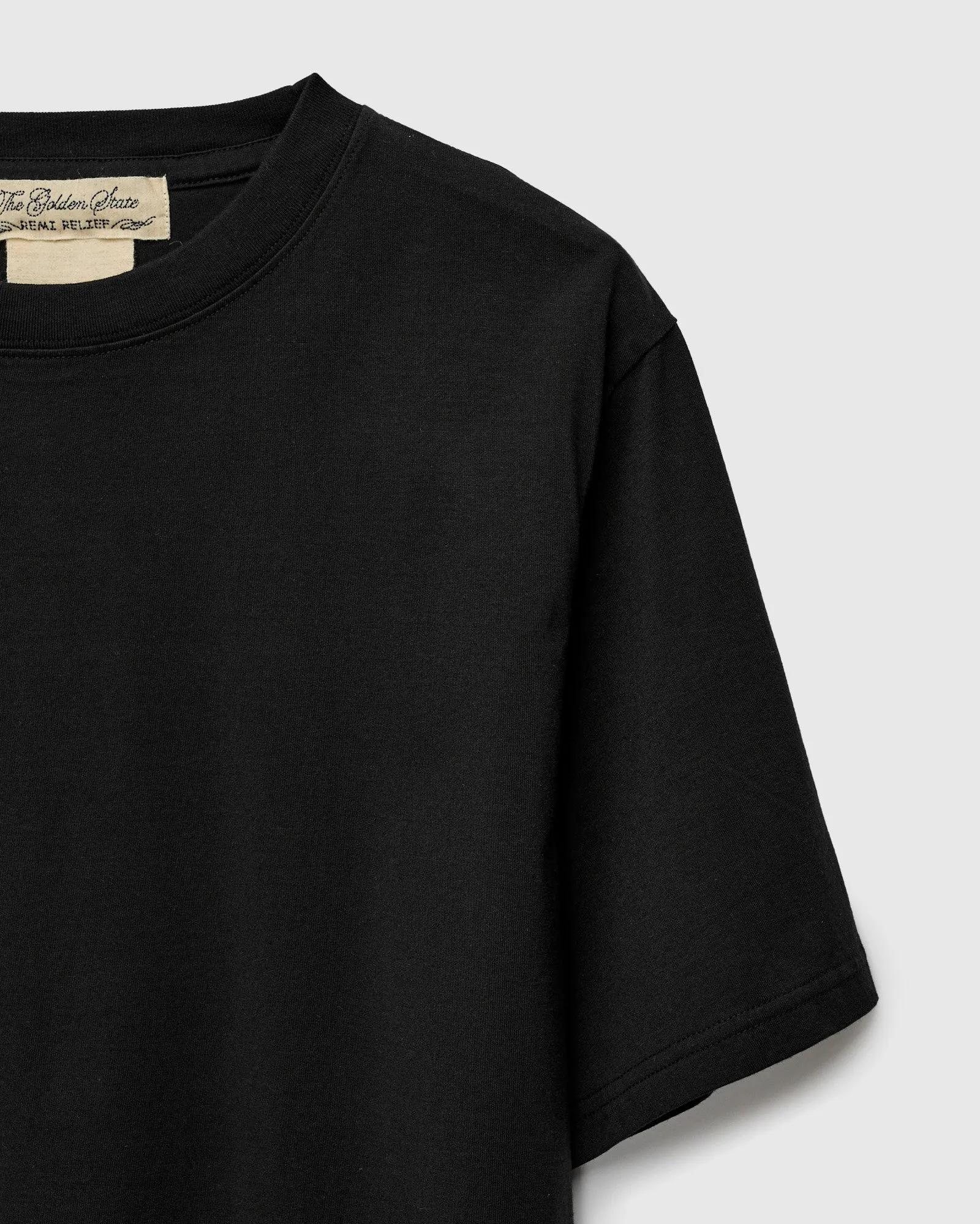 Jersey Regular T-Shirt in Black