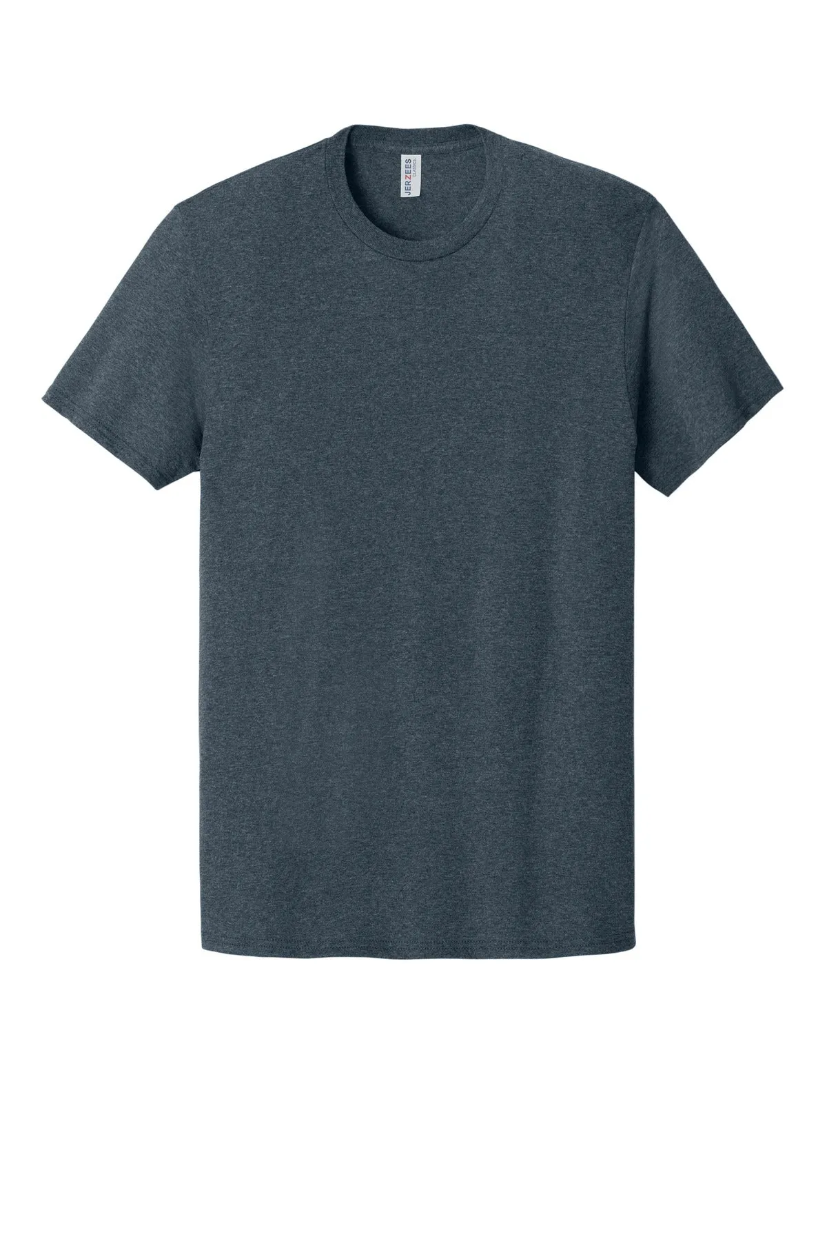 Jerzees Classics Unisex Cotton T-Shirt 363M Vintage Heather Navy