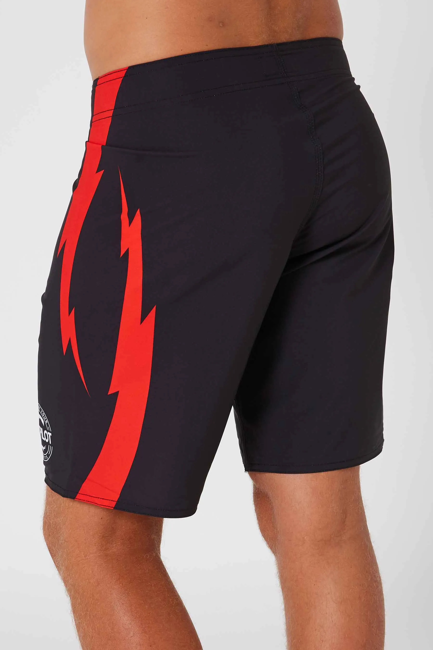 Jetpilot Bolts Mens Rideshort - Black/Red