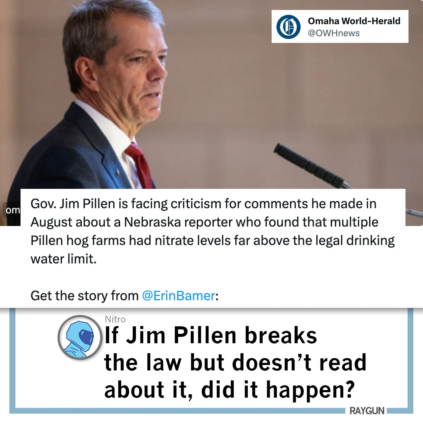 Jim Pillen Is A Jerk