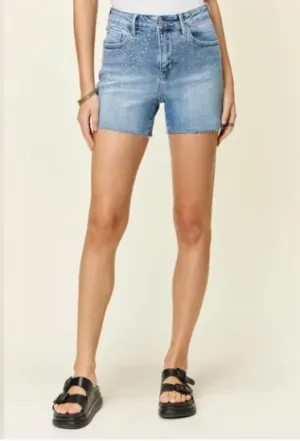 JUDY BLUE RHINESTONE SHORTS