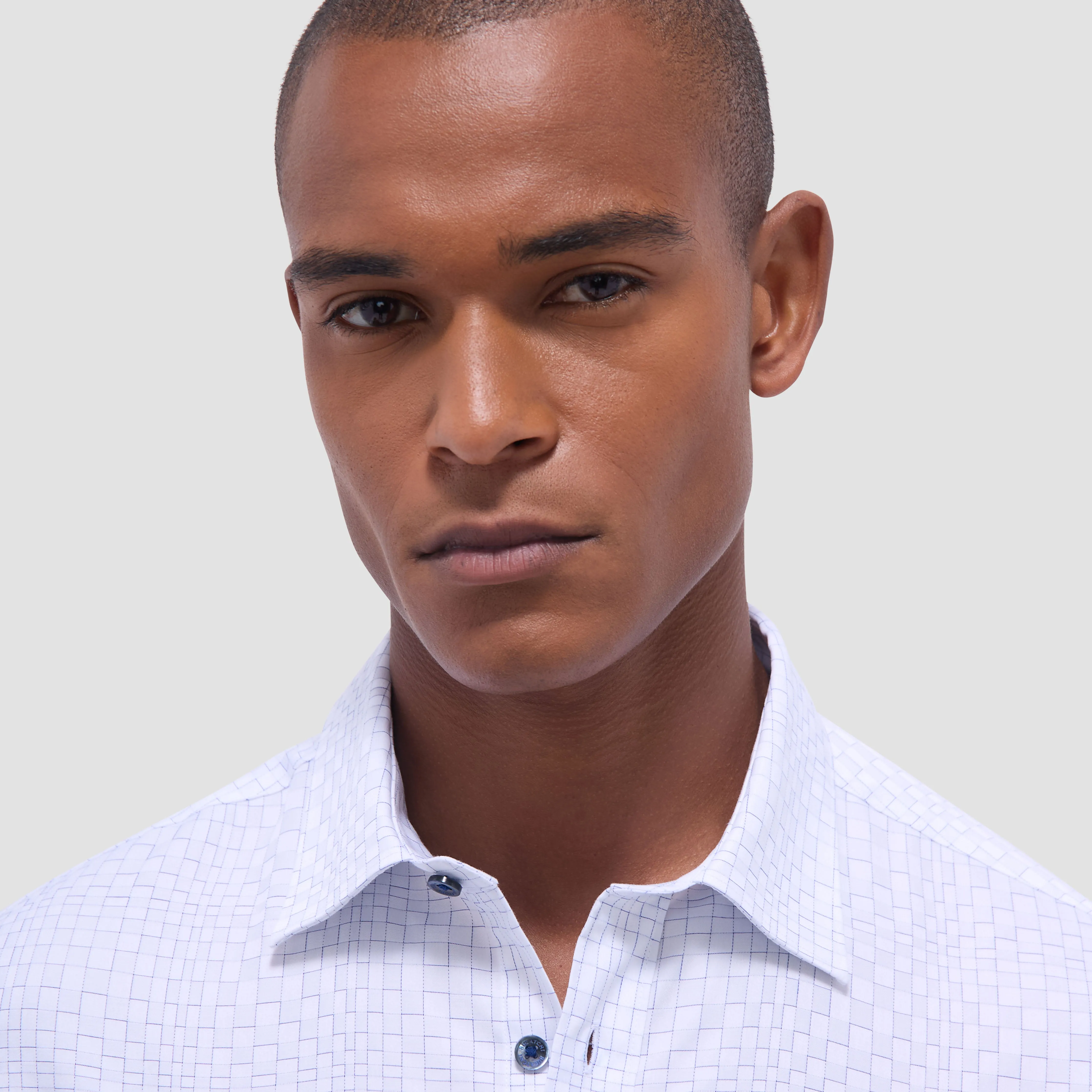 Julian Grid Check Jacquard Shirt