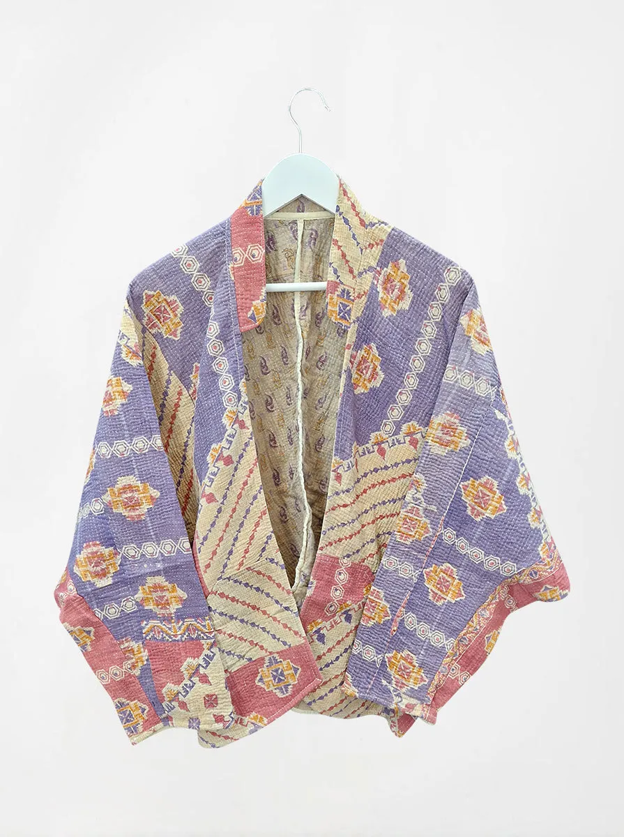 kantha vintage short jacket ruhi (holi)