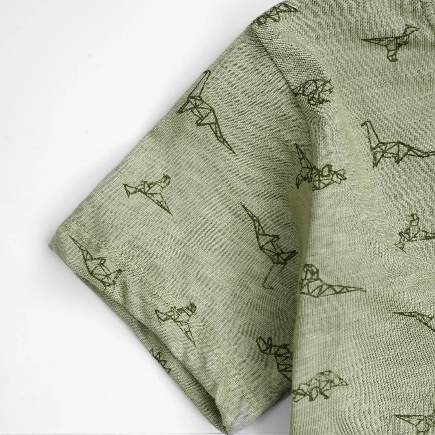Kids Soft Cotton All Over Printed 2 Piece Suit