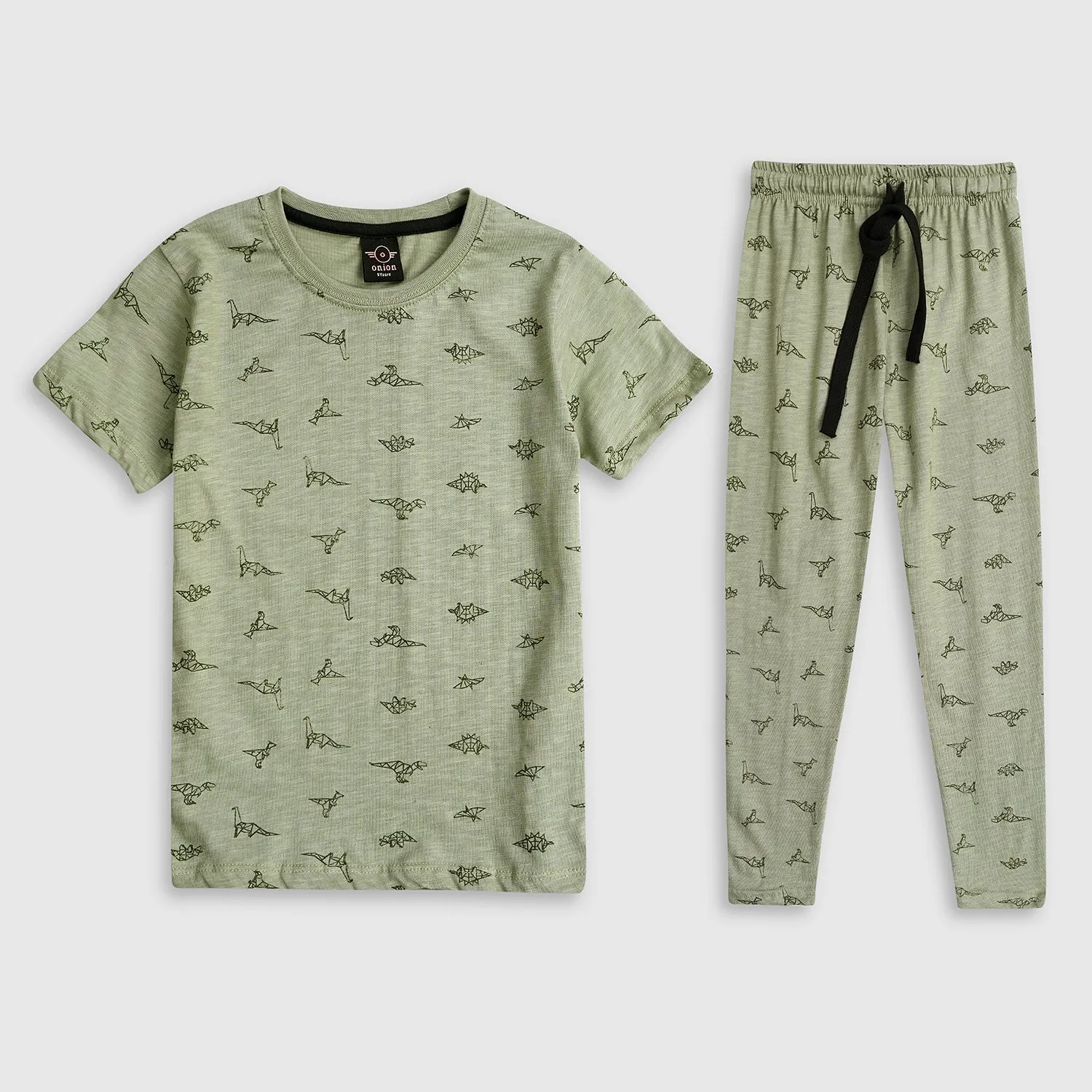Kids Soft Cotton All Over Printed 2 Piece Suit
