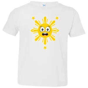 Kids Yellow Sun and Stars 2 Toddler Jersey T-Shirt