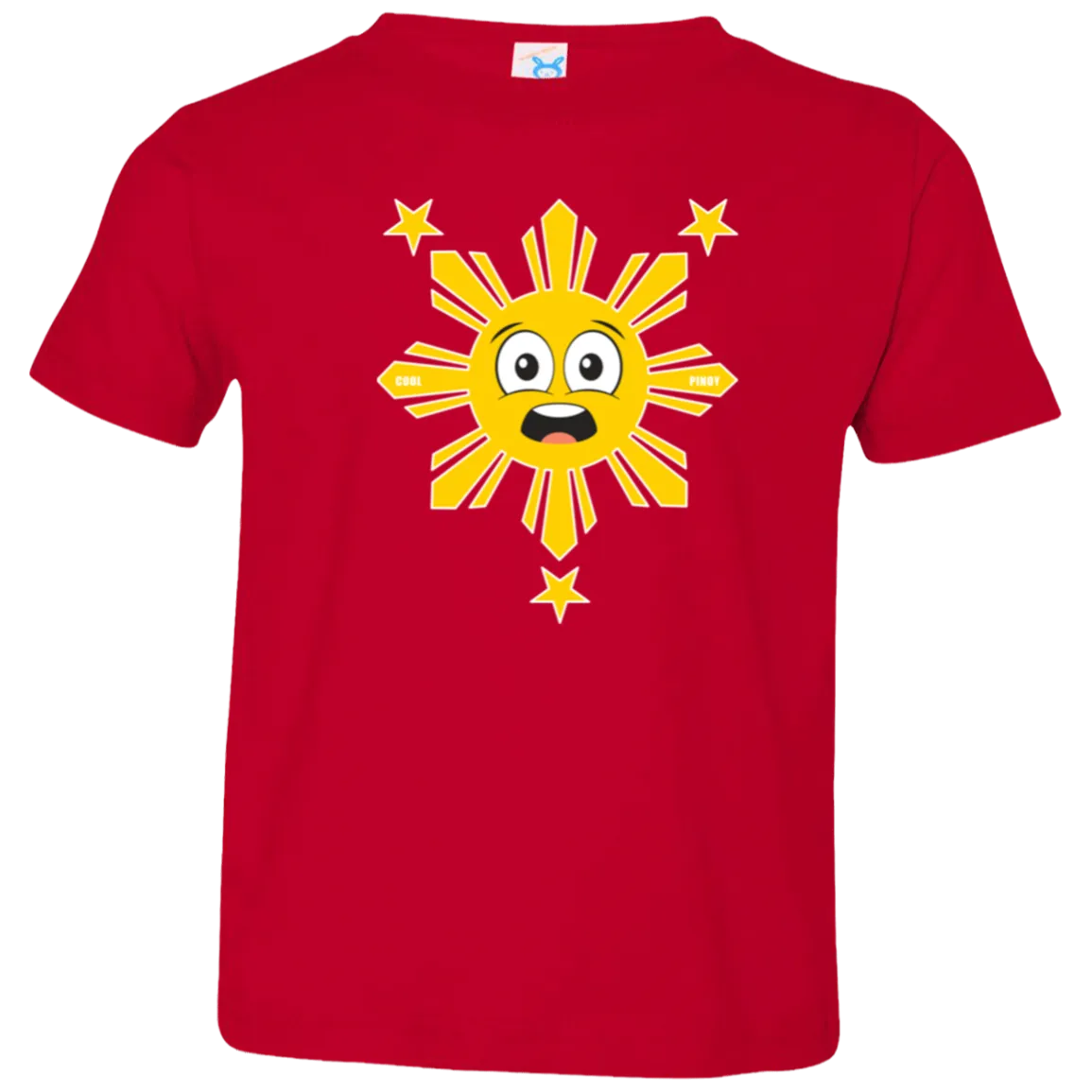 Kids Yellow Sun and Stars 2 Toddler Jersey T-Shirt