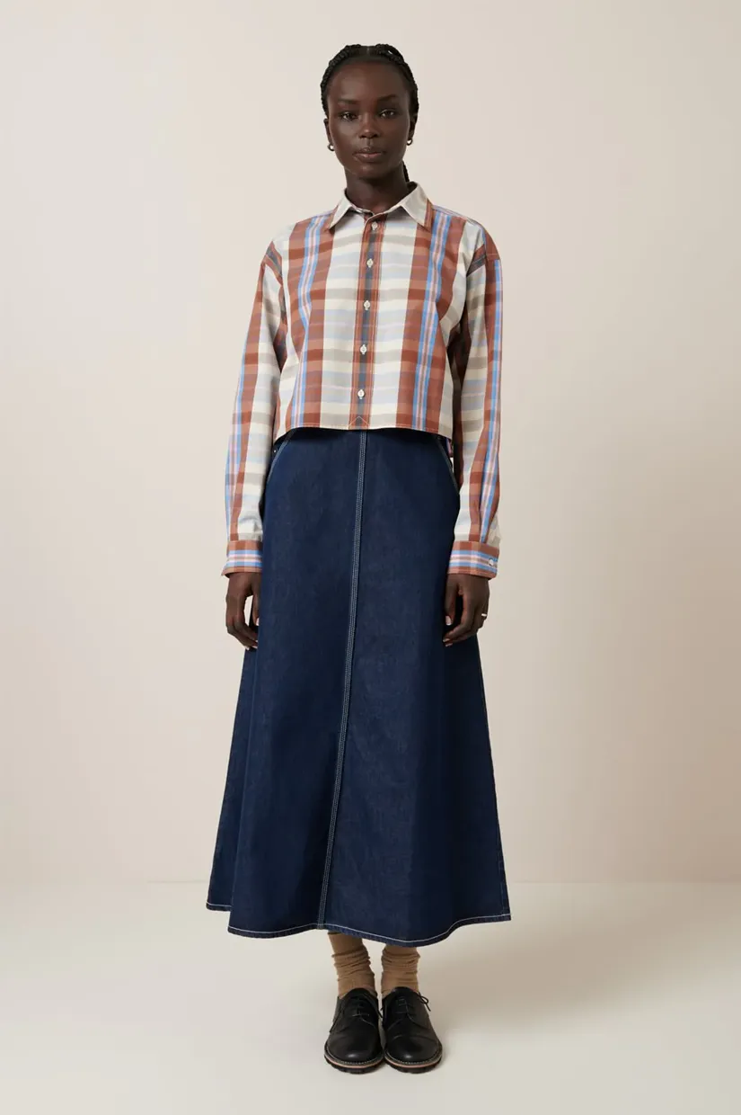 Kowtow Lauren Shirt - Terra Check
