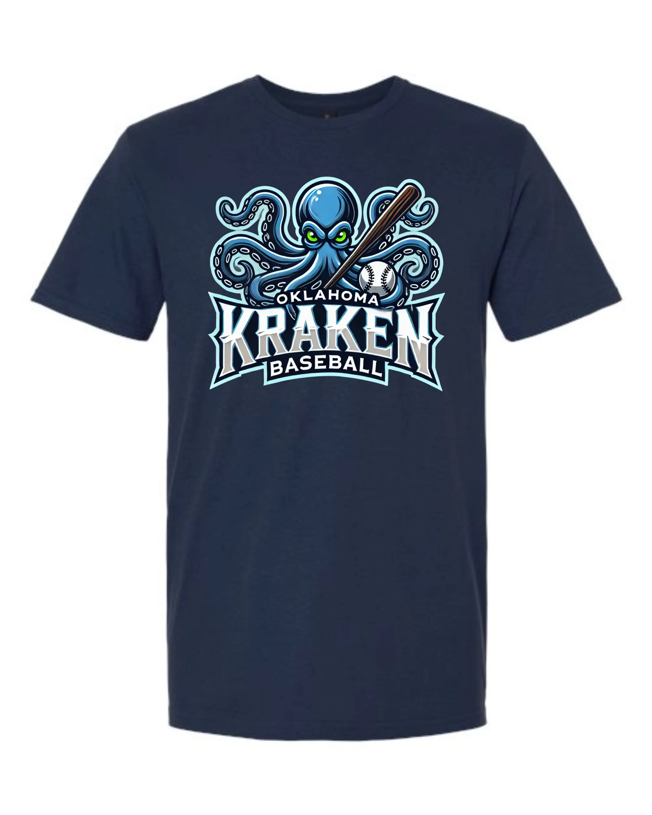 Kraken Full Logo NAVY Shirts