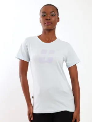 Ladies Bio Polished High Square Tee - Light Blue