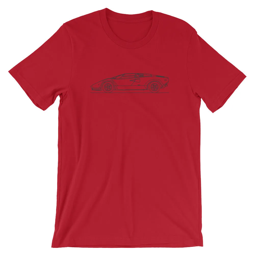 Lamborghini Countach silhouette T-shirt