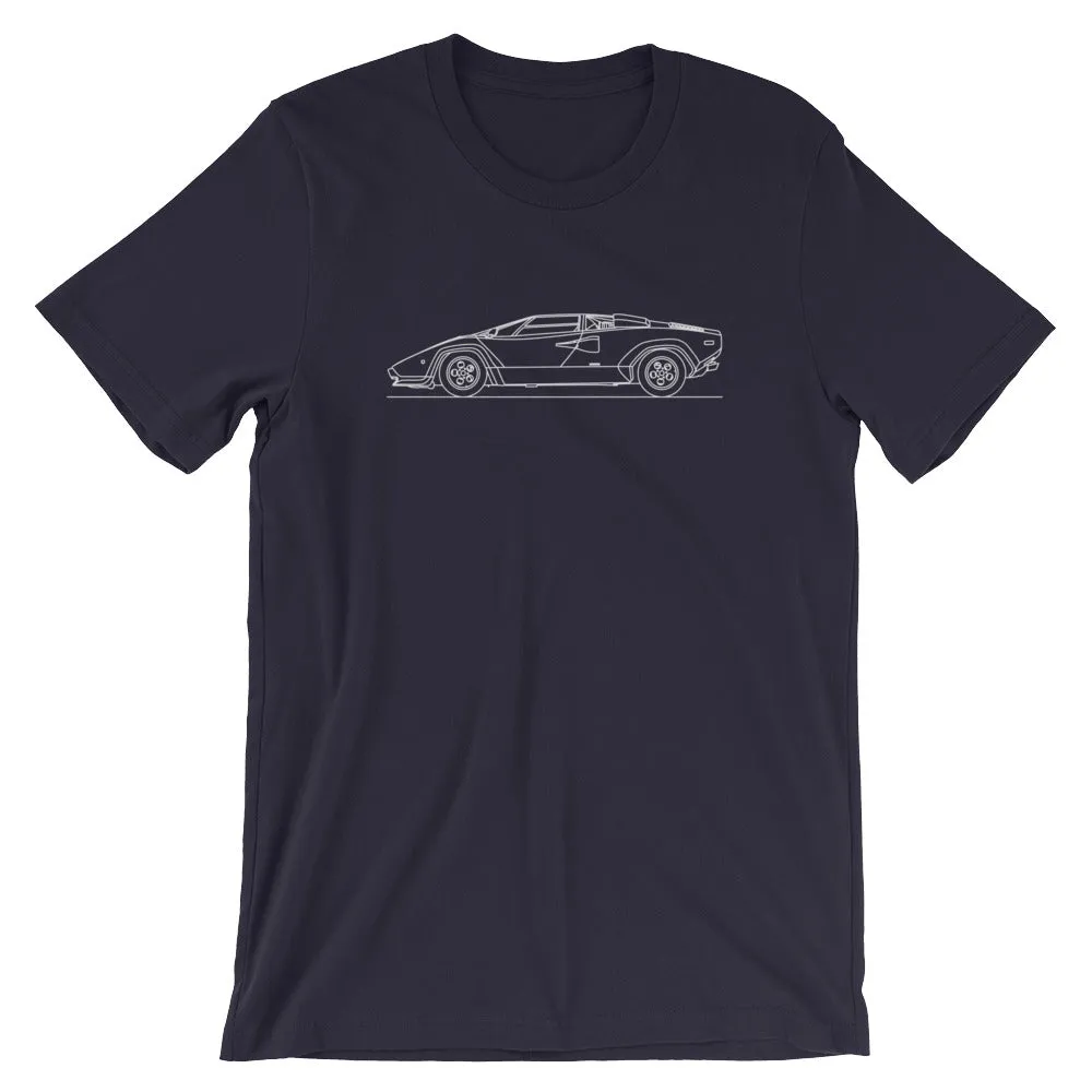 Lamborghini Countach silhouette T-shirt