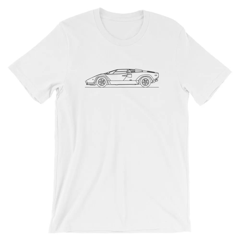 Lamborghini Countach silhouette T-shirt
