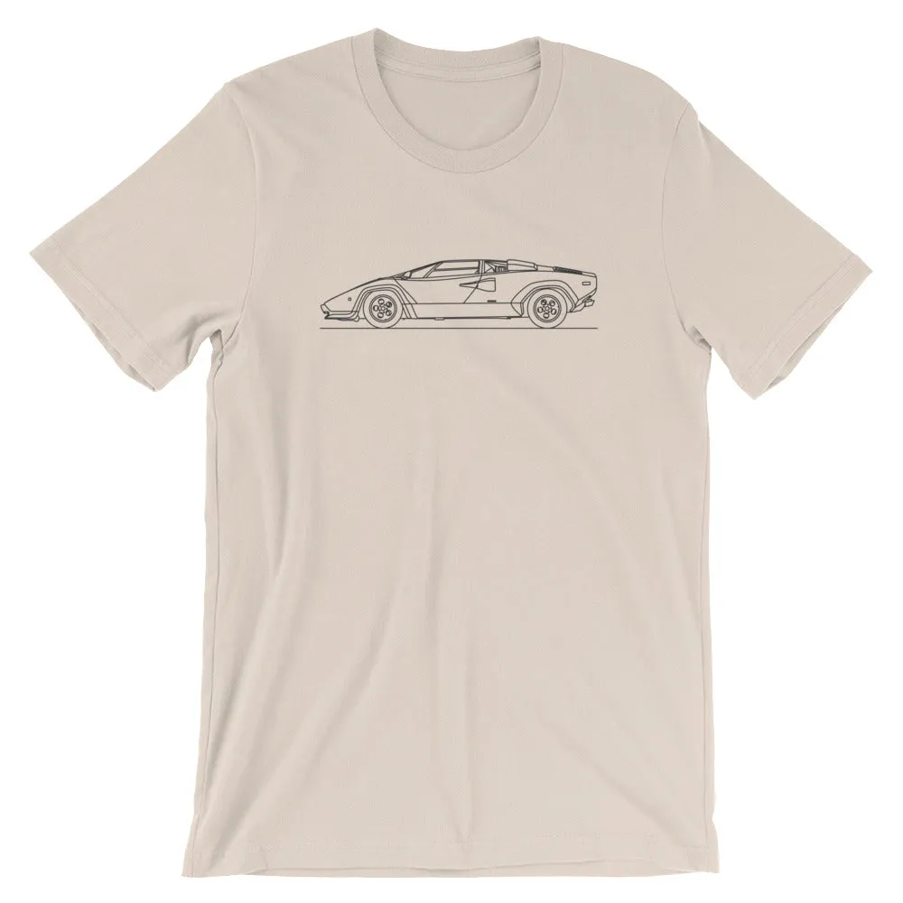 Lamborghini Countach silhouette T-shirt
