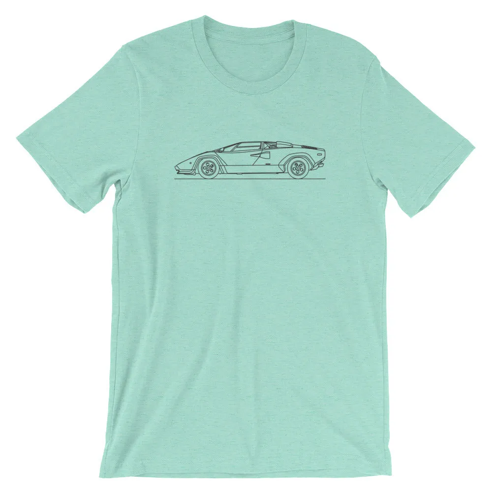 Lamborghini Countach silhouette T-shirt
