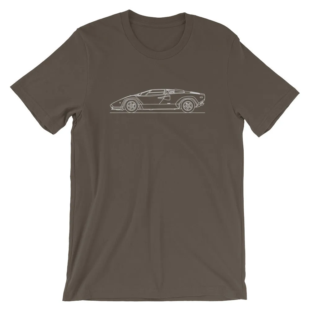Lamborghini Countach silhouette T-shirt