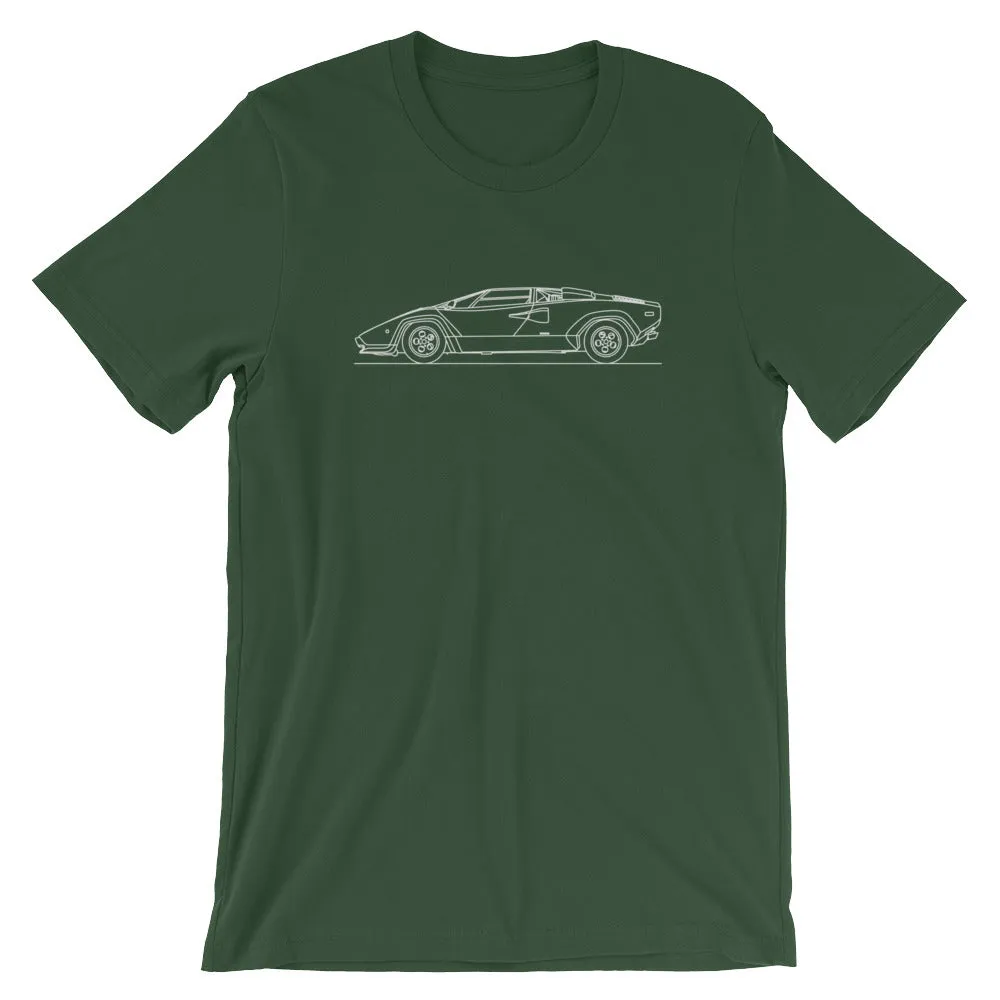 Lamborghini Countach silhouette T-shirt