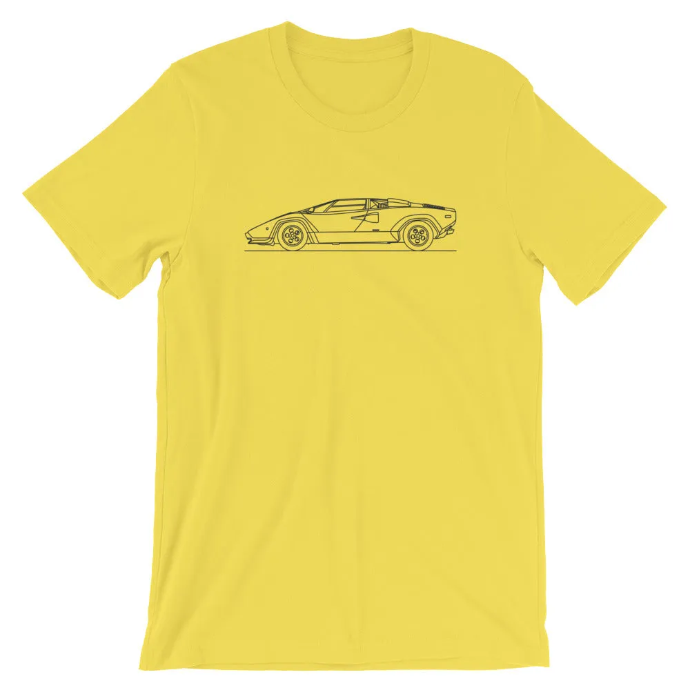 Lamborghini Countach silhouette T-shirt