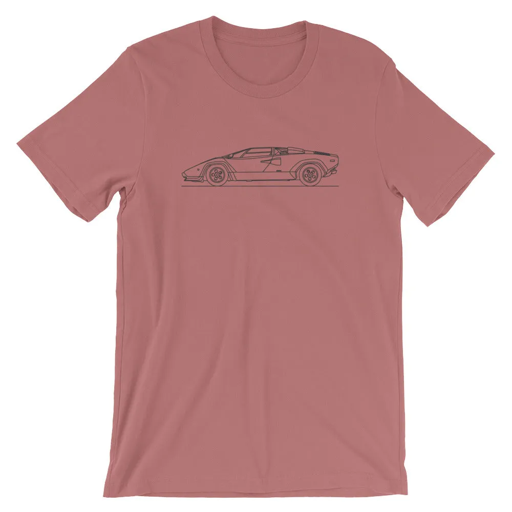 Lamborghini Countach silhouette T-shirt
