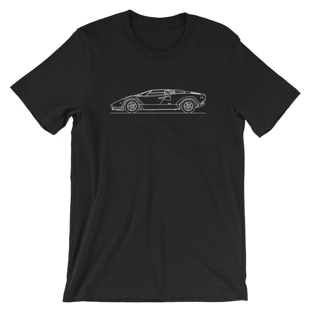Lamborghini Countach silhouette T-shirt