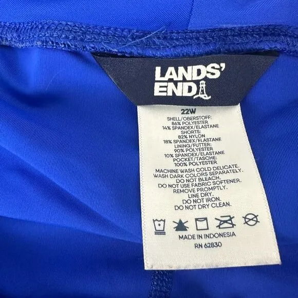 Lands' End Elastic Waist Board Skort size 22W