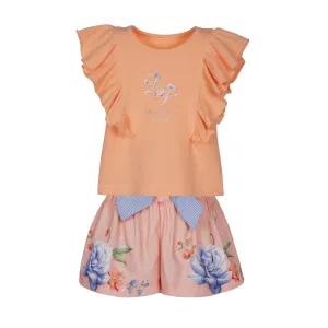 LAPIN HOUSE - Flower Frill Short Set