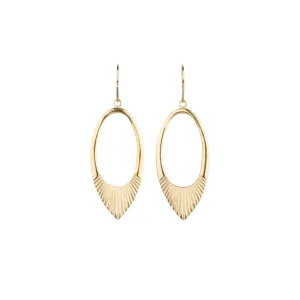 Large Helios Drop Earrings in Vermeil